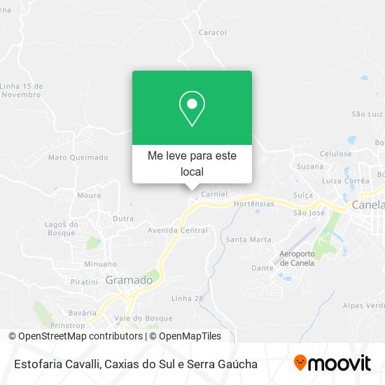 Estofaria Cavalli mapa