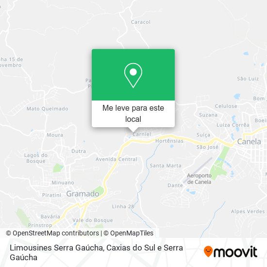 Limousines Serra Gaúcha mapa