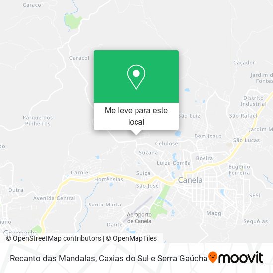 Recanto das Mandalas mapa