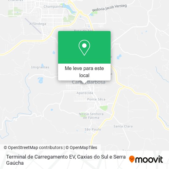 Terminal de Carregamento EV mapa