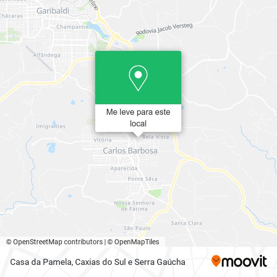 Casa da Pamela mapa