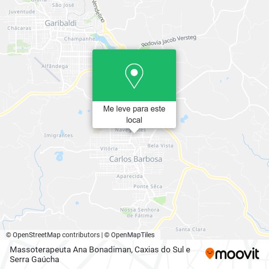 Massoterapeuta Ana Bonadiman mapa