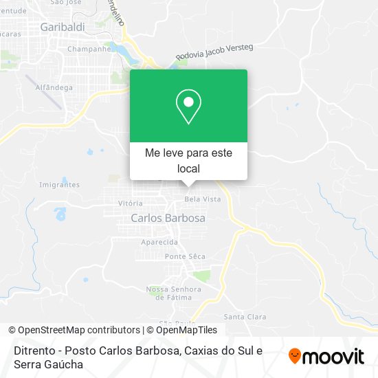 Ditrento - Posto Carlos Barbosa mapa