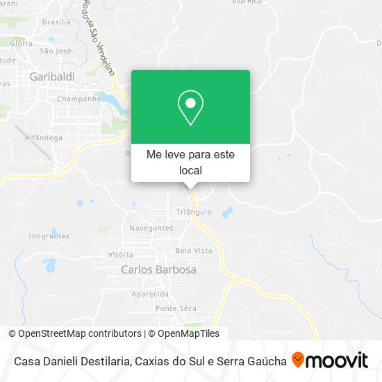 Casa Danieli Destilaria mapa