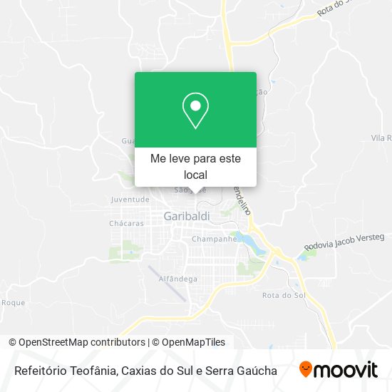 Refeitório Teofânia mapa