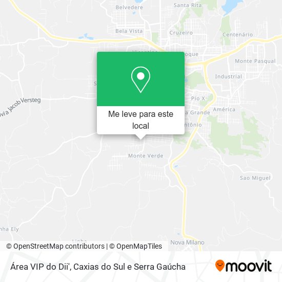Área VIP do Dii' mapa