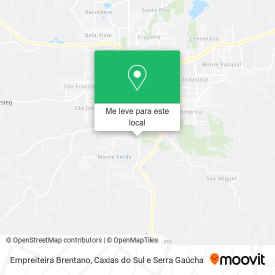 Empreiteira Brentano mapa