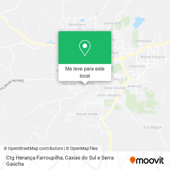 Ctg Herança Farroupilha mapa