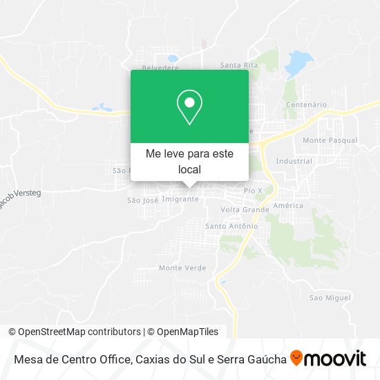 Mesa de Centro Office mapa