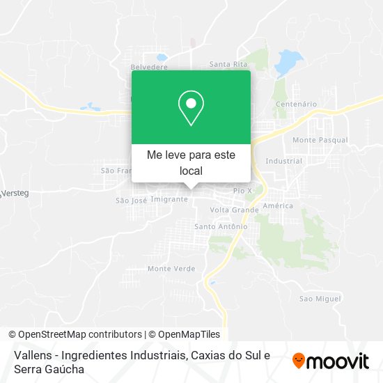 Vallens - Ingredientes Industriais mapa