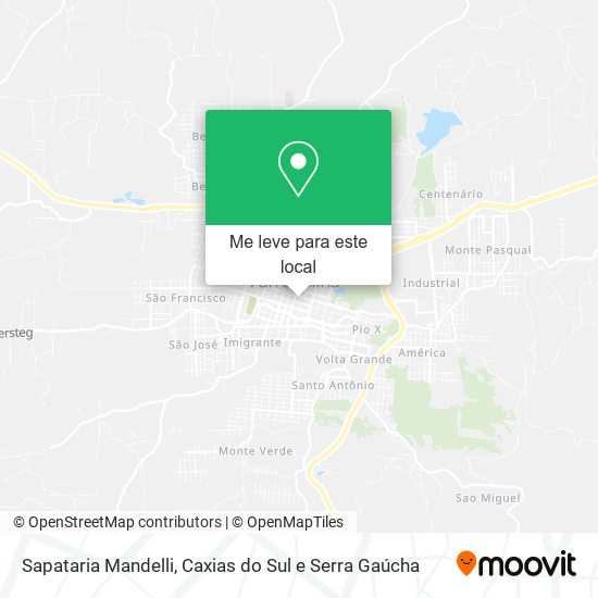 Sapataria Mandelli mapa