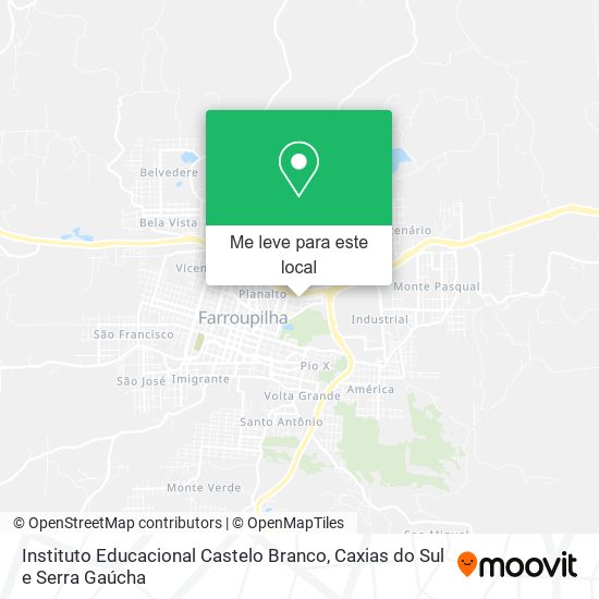 Instituto Educacional Castelo Branco mapa