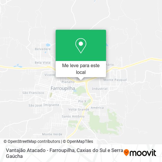 Vantajão Atacado - Farroupilha mapa