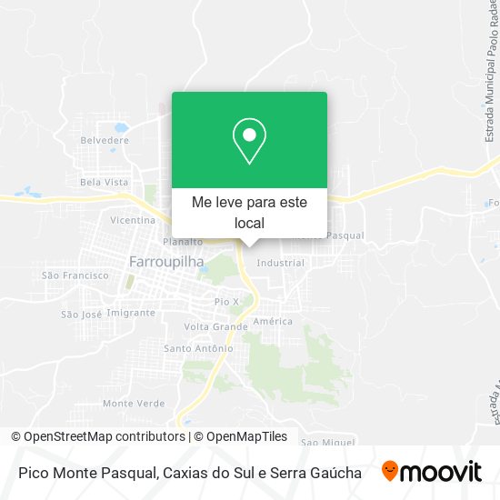 Pico Monte Pasqual mapa