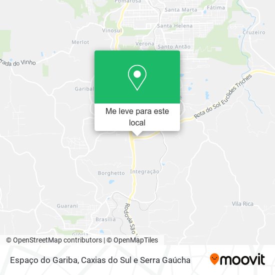 Espaço do Gariba mapa