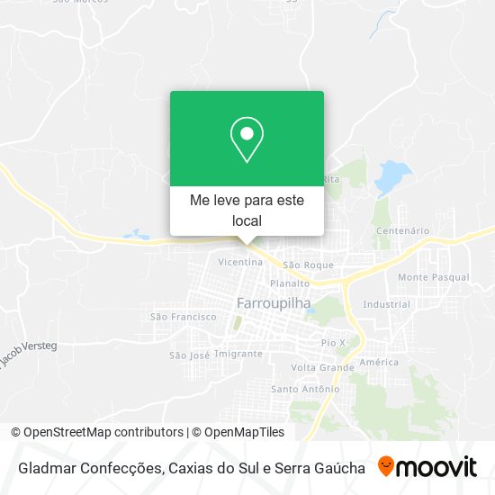 Gladmar Confecções mapa