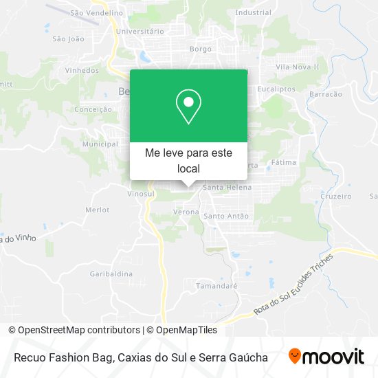 Recuo Fashion Bag mapa