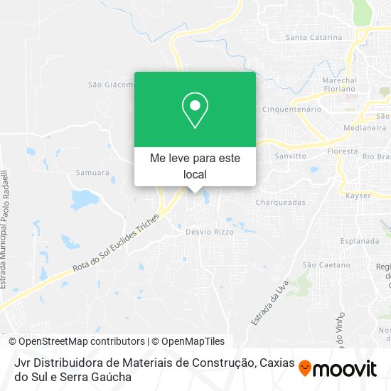 Jvr Distribuidora de Materiais de Construção mapa