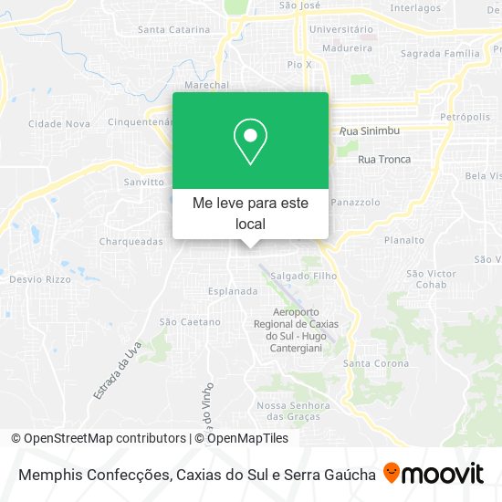 Memphis Confecções mapa