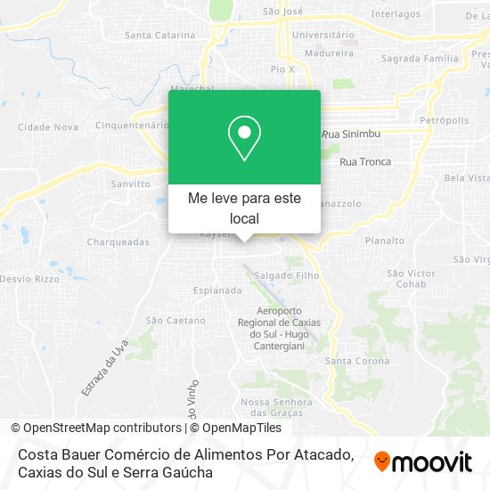 Costa Bauer Comércio de Alimentos Por Atacado mapa