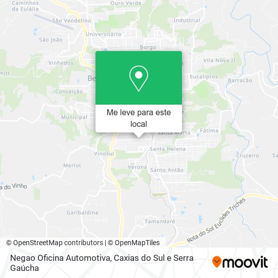 Negao Oficina Automotiva mapa