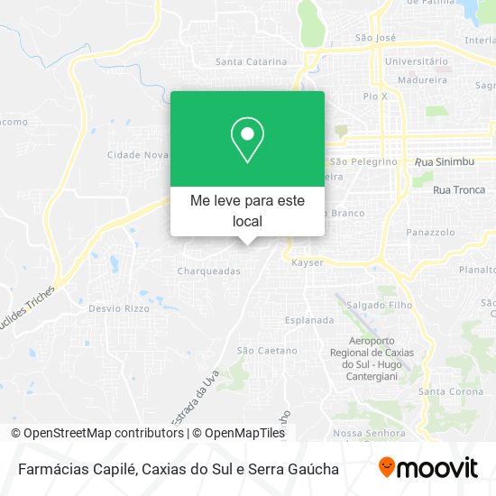 Farmácias Capilé mapa