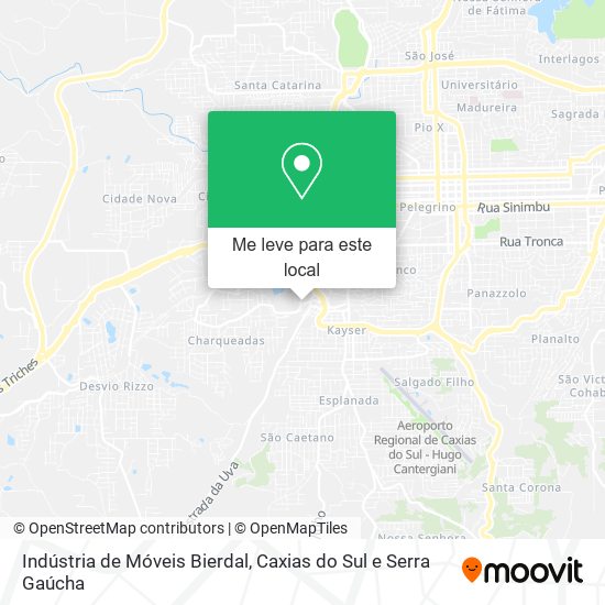 Indústria de Móveis Bierdal mapa