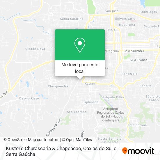 Kuster's Churascaria & Chapeacao mapa