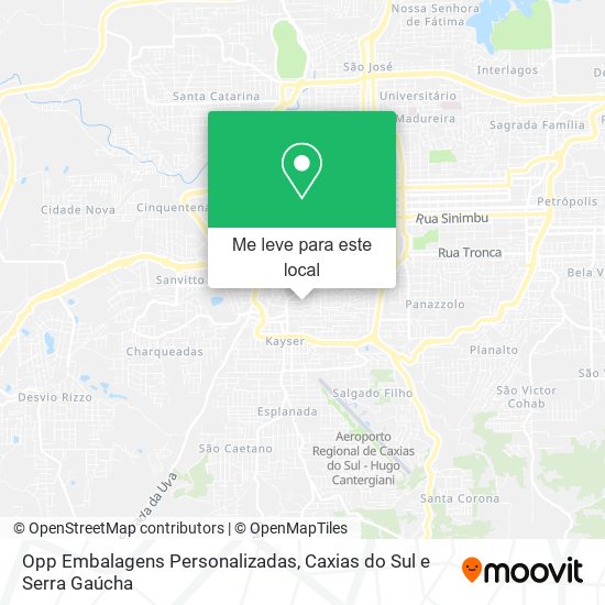 Opp Embalagens Personalizadas mapa