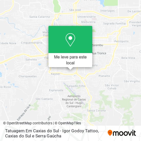 Tatuagem Em Caxias do Sul - Igor Godoy Tattoo mapa