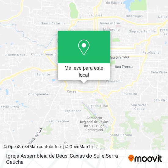 Igreja Assembleia de Deus mapa