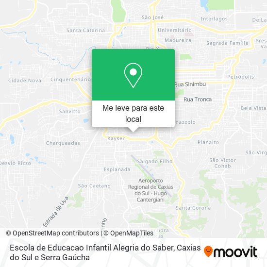 Escola de Educacao Infantil Alegria do Saber mapa