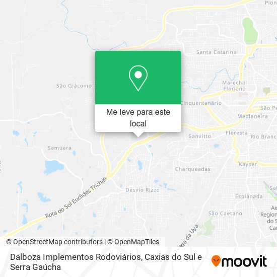 Dalboza Implementos Rodoviários mapa