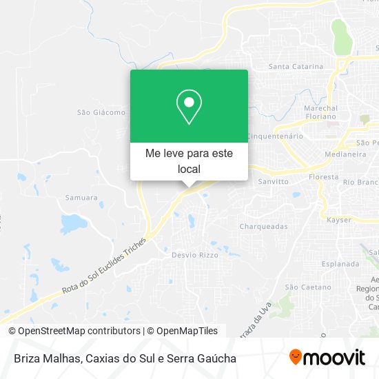 Briza Malhas mapa