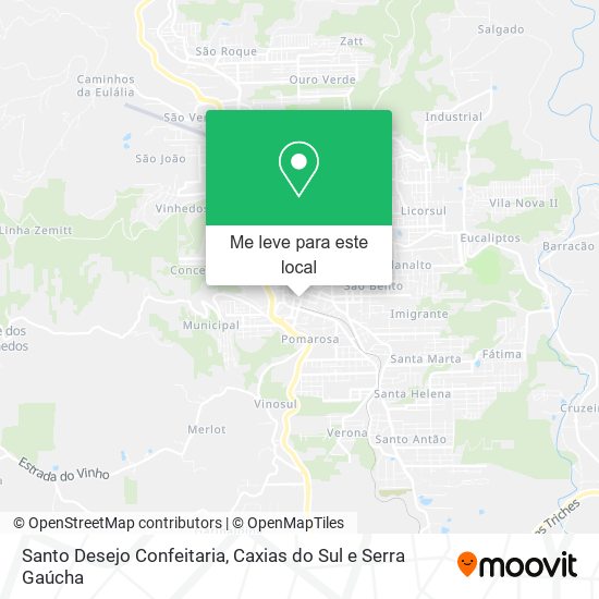 Santo Desejo Confeitaria mapa