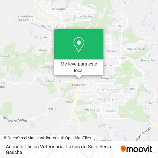 Animale Clínica Veterinária mapa