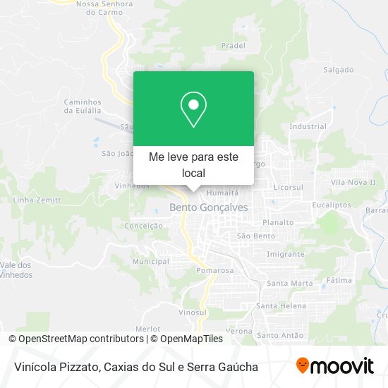Vinícola Pizzato mapa