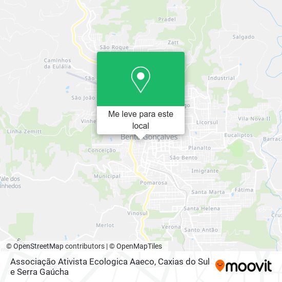 Associação Ativista Ecologica Aaeco mapa