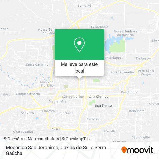 Mecanica Sao Jeronimo mapa