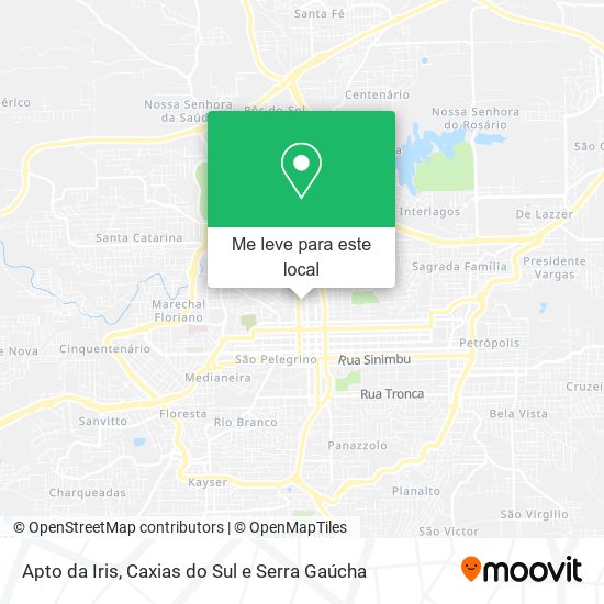 Apto da Iris mapa
