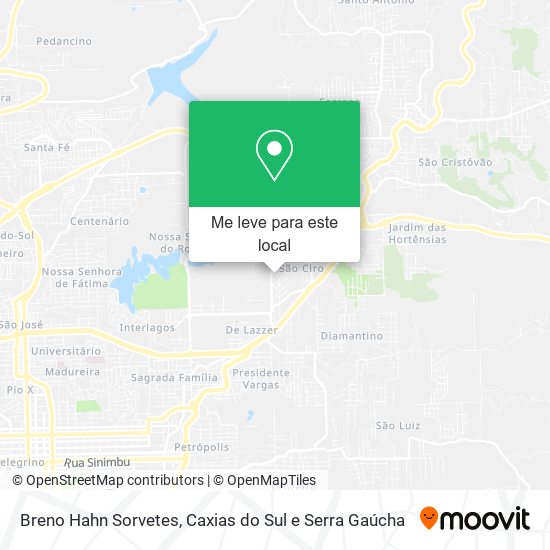 Breno Hahn Sorvetes mapa