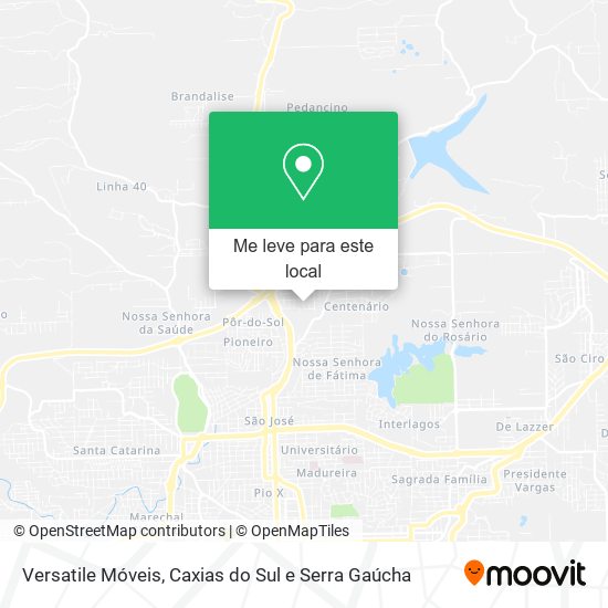Versatile Móveis mapa