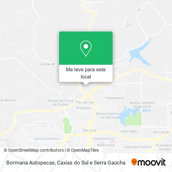 Bormana Autopecas mapa
