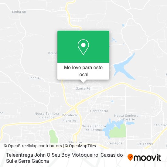 Teleentrega John O Seu Boy Motoqueiro mapa