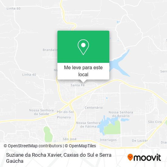 Suziane da Rocha Xavier mapa