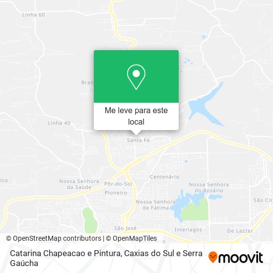 Catarina Chapeacao e Pintura mapa