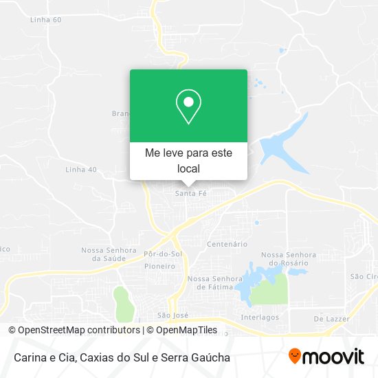 Carina e Cia mapa