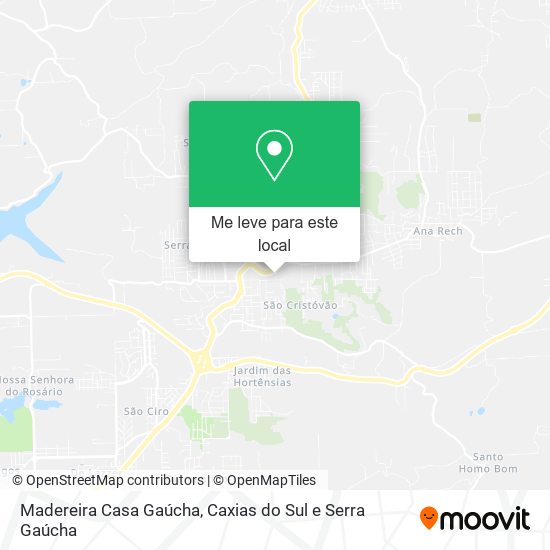 Madereira Casa Gaúcha mapa