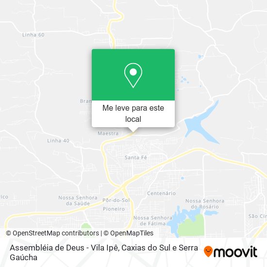 Assembléia de Deus - Vila Ipê mapa