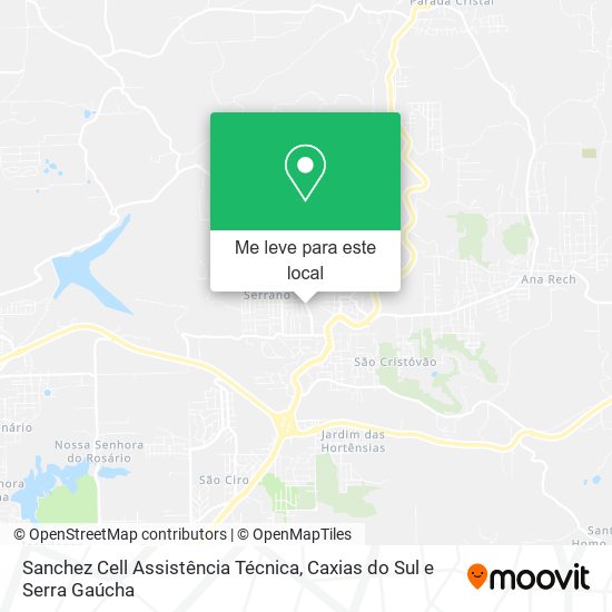Sanchez Cell Assistência Técnica mapa